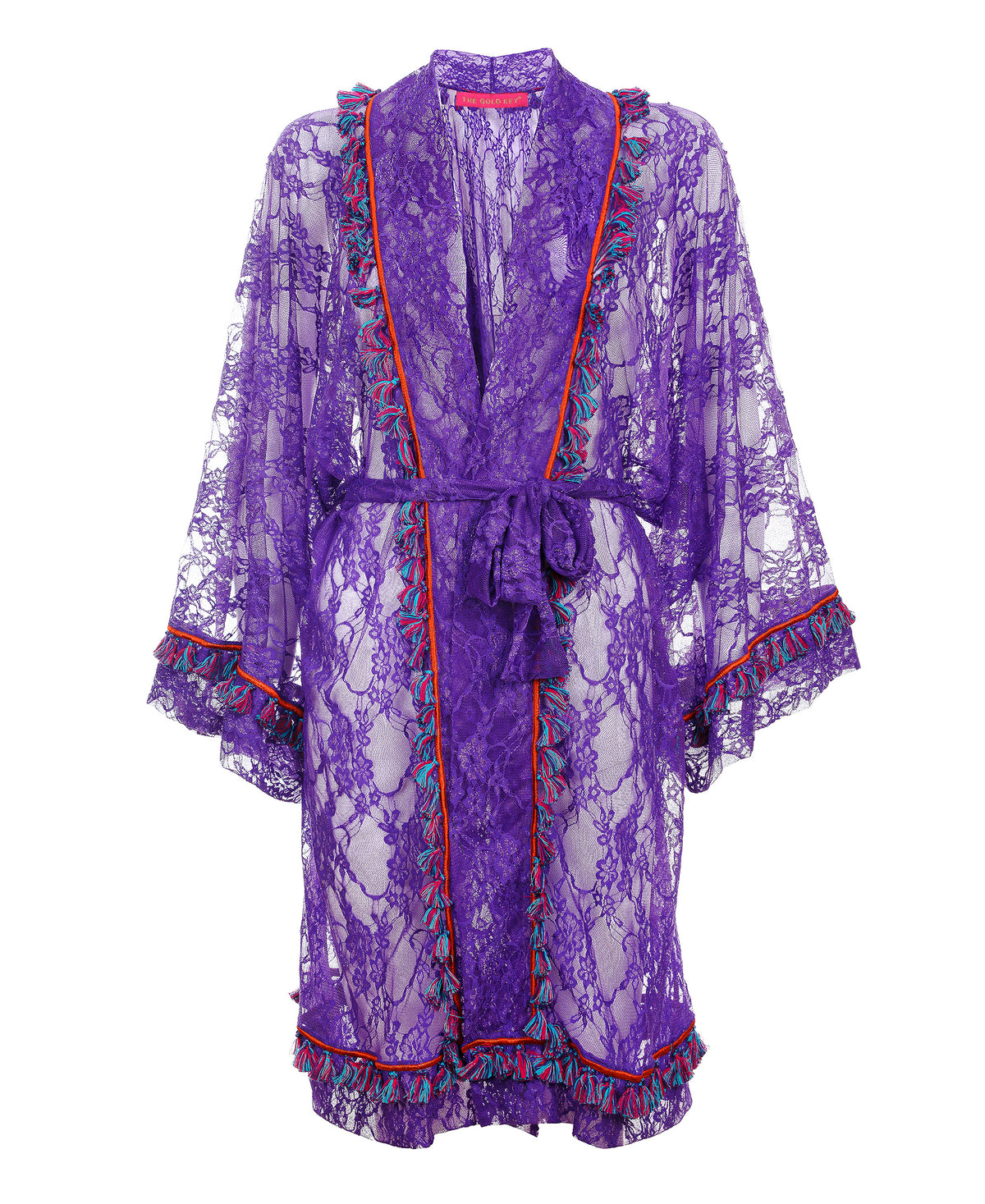 VERSAILLES KIMONO - VIOLET | THE GOLD KEY | Made in Italy | The