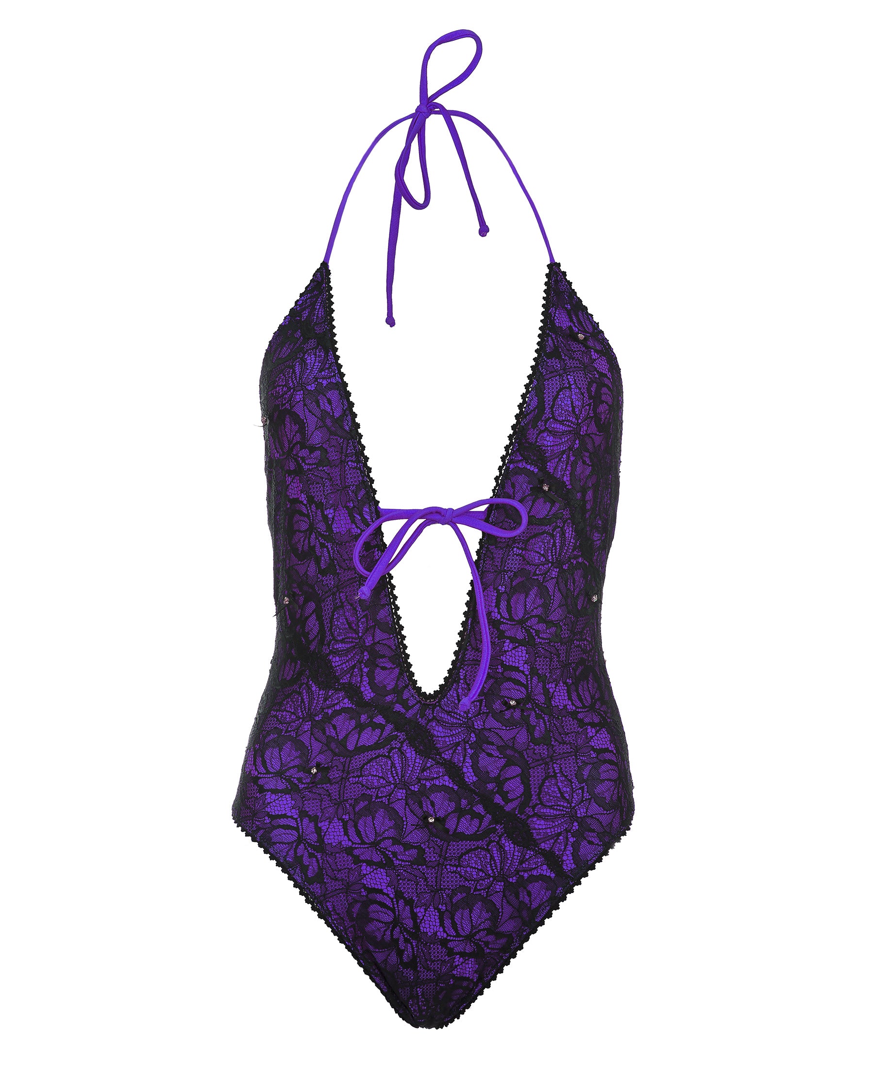 TGK 'La Soirée' BOW SWIMSUIT - VIOLET | THE GOLD KEY | Made in